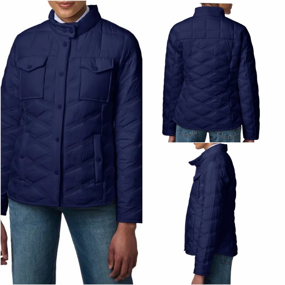 Bernardo Triple Stitch Diamond Quilred Jacket